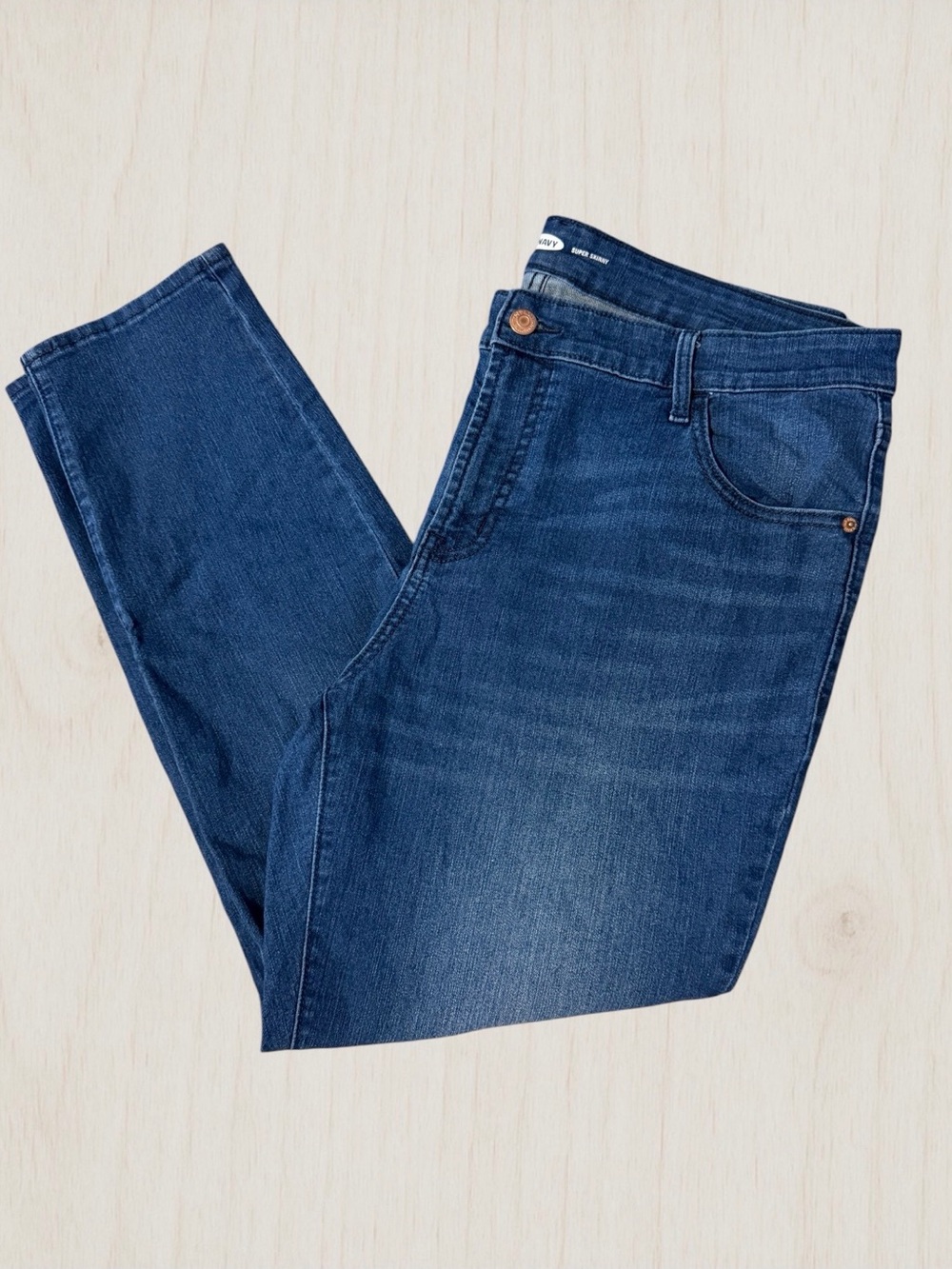 Old Navy Women's Super Skinny Jeans - Dark Blue Wash